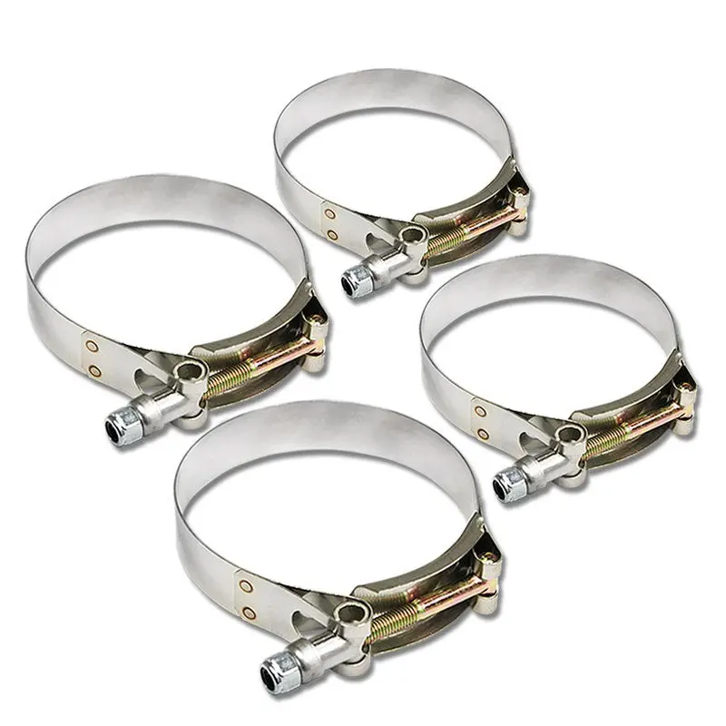 4X Stainless Steel T-Bolt Clamp Fit Intercooler Intake Tube Hose Id 3.00" (76Mm) 1
