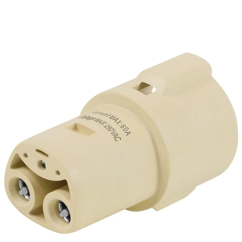 White J1772 Female Charger Connector Charging Adapter (Support Level 1 & 2) For Tesla Model 3/S/X/Y 1