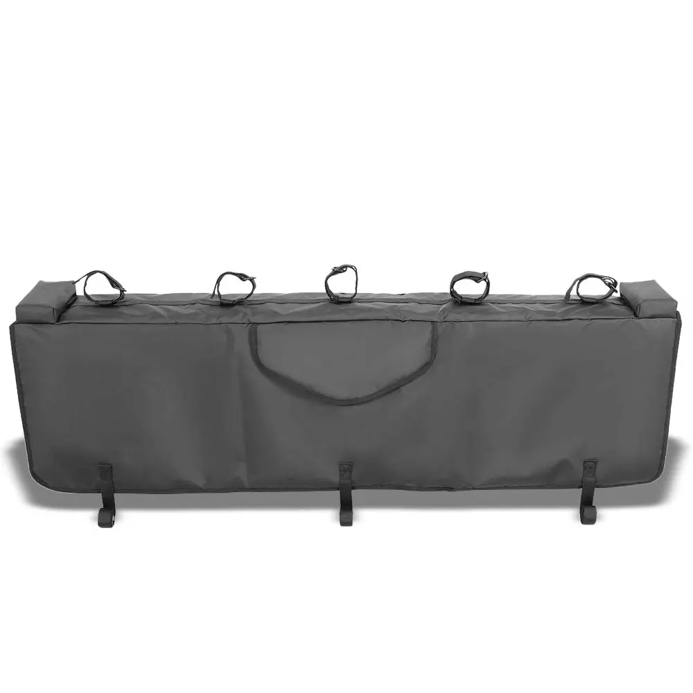 53" Width Universal Crash Padded Pad Protector Tail Gate Cover + Bicycle Carrier Racks 1