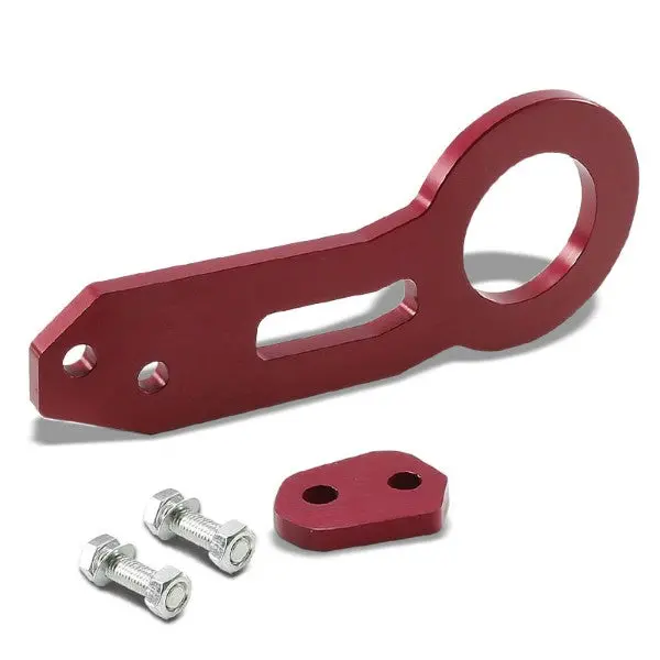 2.45" Rear Red Billet Style Aluminum Racing Tow Hook Kit For Usdm/Jdm Model 1