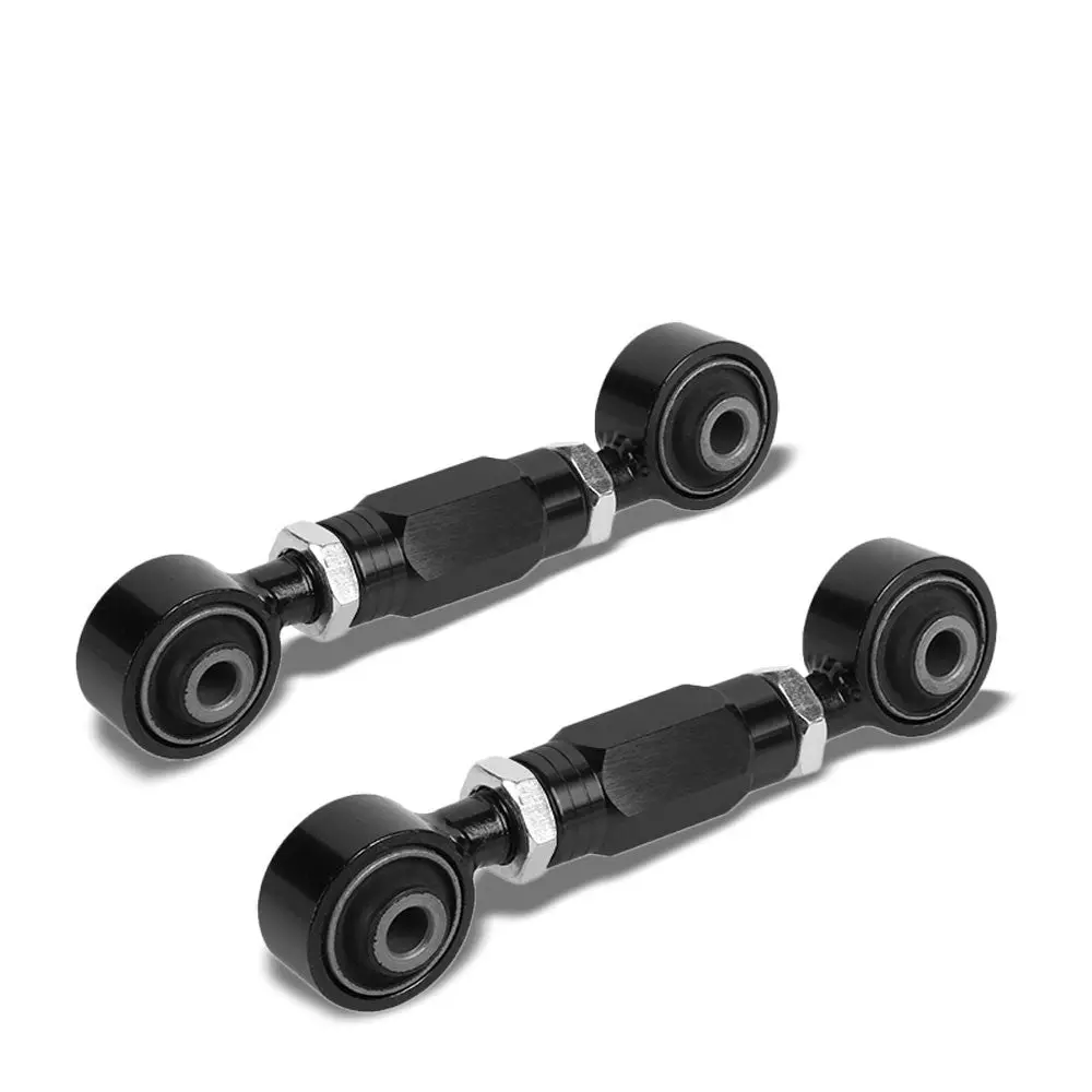 Black Rear Lower Toe Camber Control Brace Rod/Arm/Bar For 88-00 Civic Eg/Ek/Ej 1