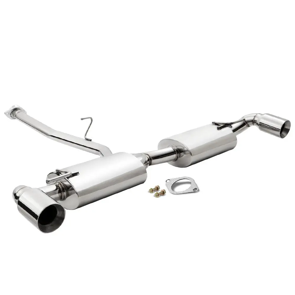 Manzo Stainless Dual Tip Cbs Exhaust System For 04-11 Mazda Rx-8 1.3 R2 Se3p 1