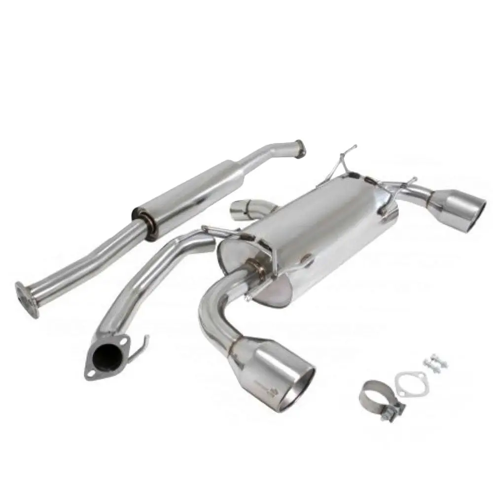 Manzo Polish Rear Cbs Exhaust System For 13+ Scion Fr-S/Brz/86 2.0L H4 Dohc 1