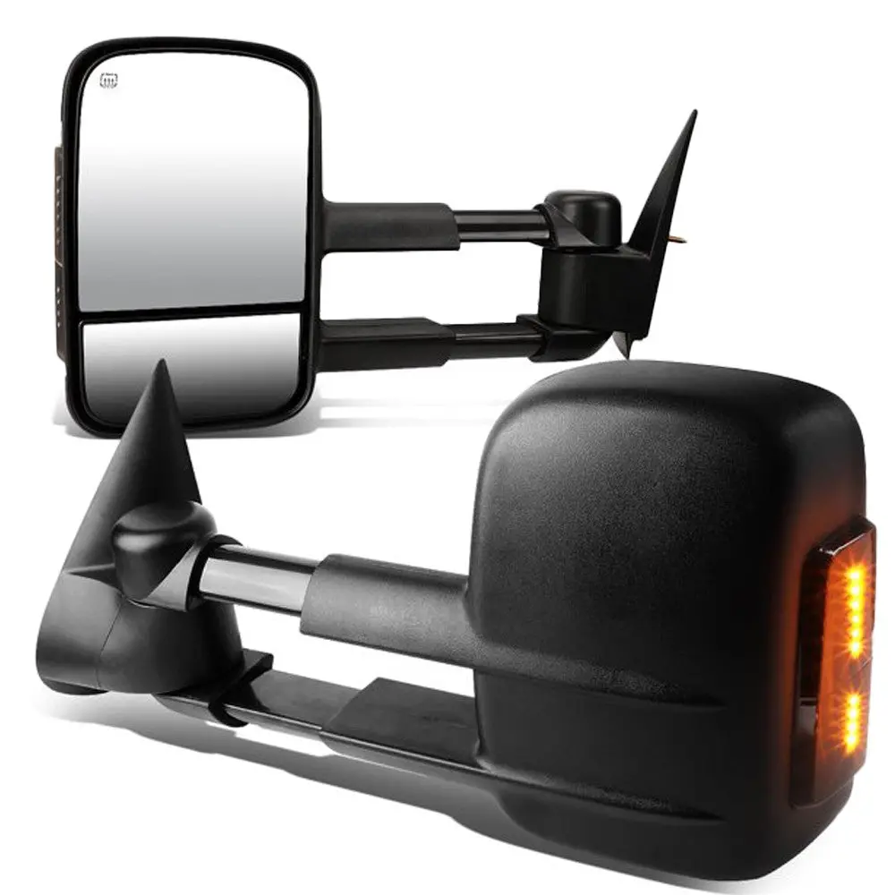 Left/Right Towing Side Mirror Powered Heated Led Turn Signal For 02-06 Escalade 1