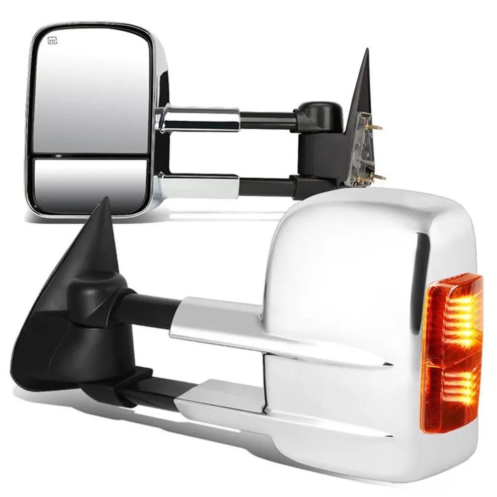 Left/Right Towing Side Mirror Powered W/Heated Led Turn Signal For 00-06 Tahoe 1