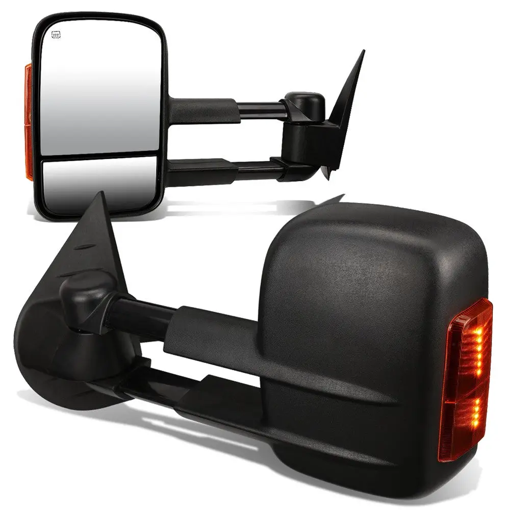 Left/Right Towing Side Mirror Powered W/ Heated Led Turn Signal For 07-13 Yukon 1