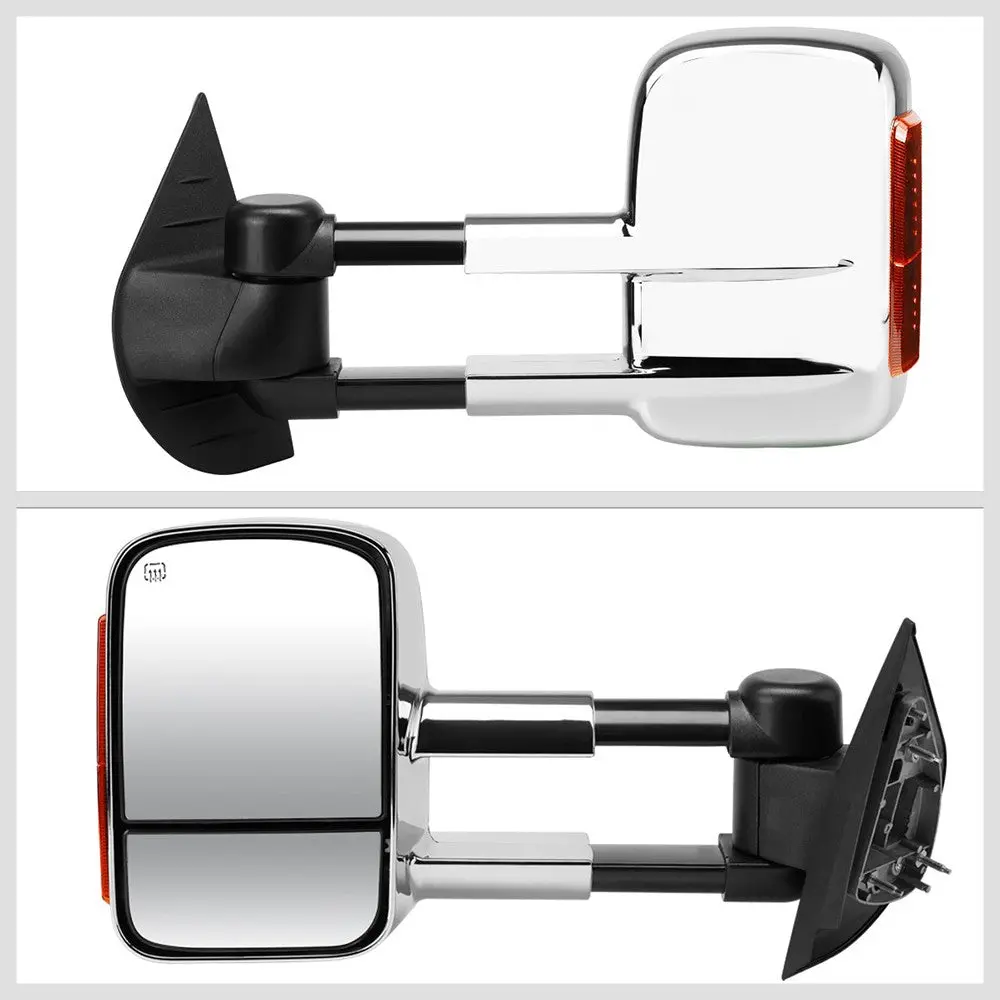 Left/Right Towing Side Mirror Powered+ W/Heated Turn Signal For 07-13 Yukon 2