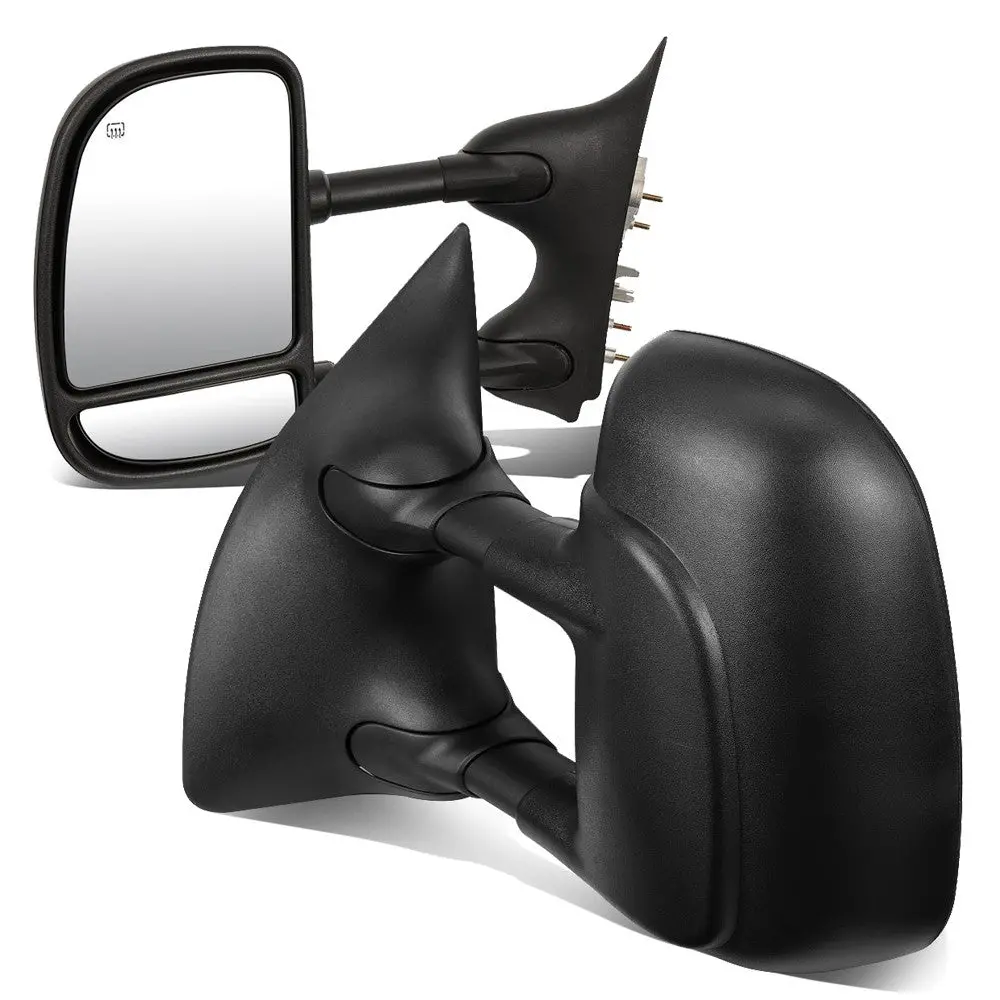 Left/Right Black Towing Side Mirror Powered W/Heated For 99-07 F-250 Sd 1