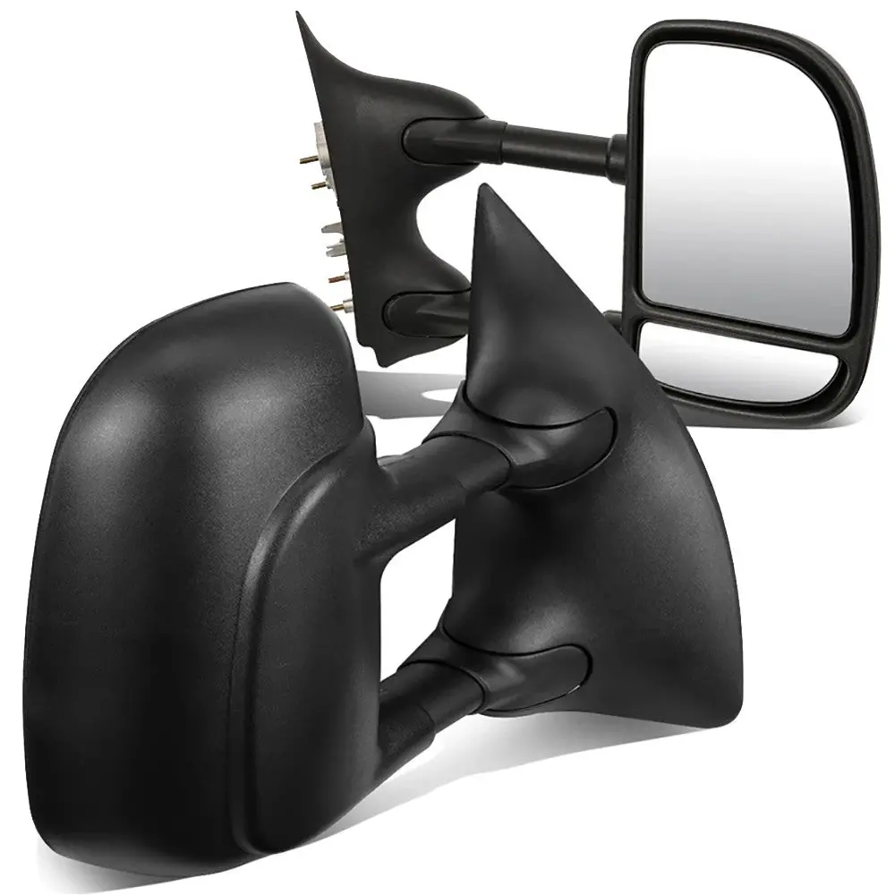 Left/Right Black Towing Side Mirror Manual Adjustment For 99-07 F-350 Sd 1