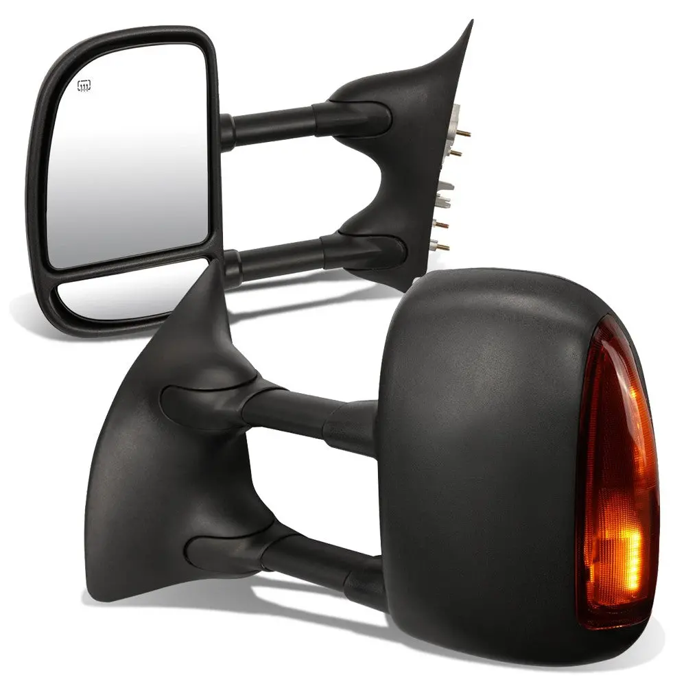 Left/Right Towing Side Mirror Powered W/Heated Led Turn Signal For 99-07 F-350Sd 1