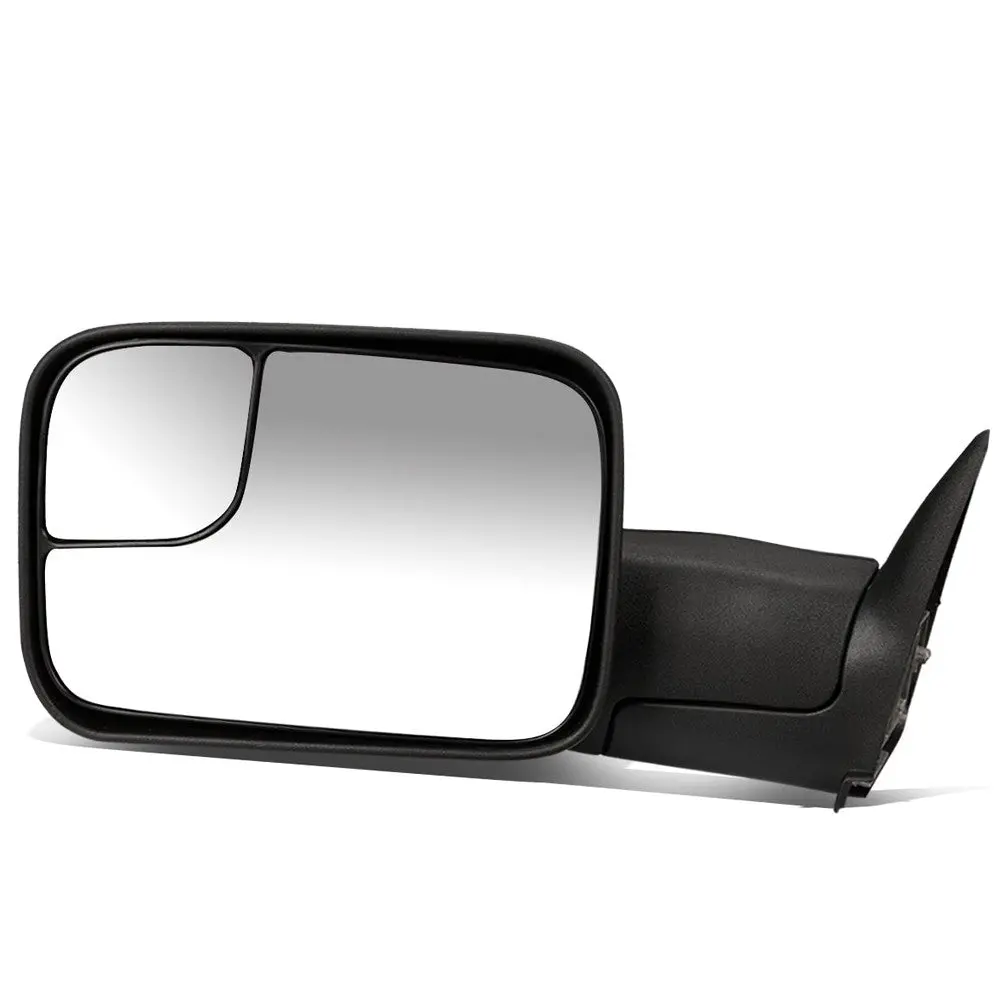Left/Driver Black Towing Side Mirror Manual Adjustment For 94-02 Ram 2500 1