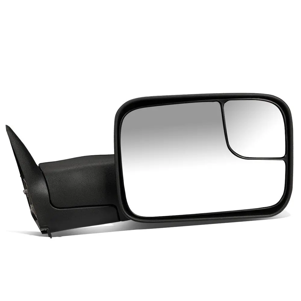 Right Black Towing Side Mirror Manual Adjustment W/Heated For 94-02 Ram 3500 1