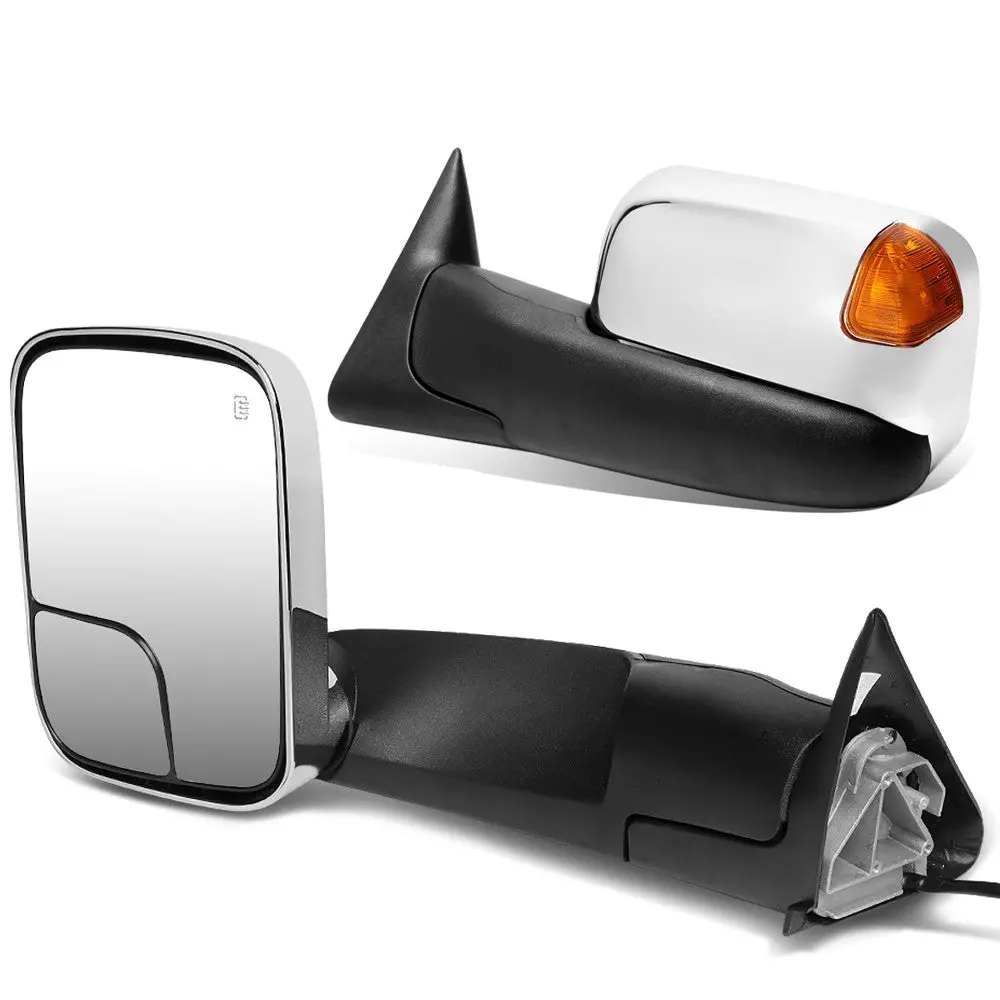 Left/Right Towing Side Mirror Powered Adjustment W/Heated For 98-02 Ram 3500 1