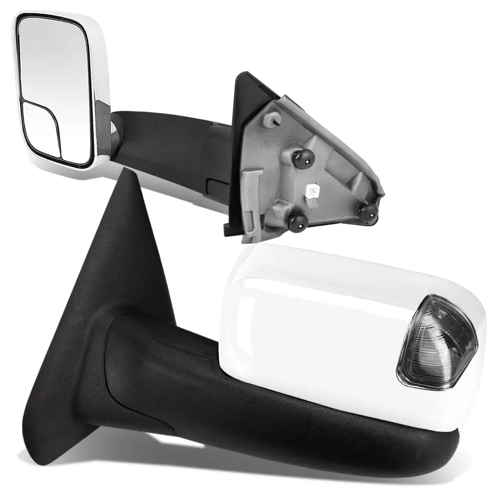 Left/Right Chrome Towing Side Mirror Manual+ Led Turn Signal For 03-09 Ram 3500 1