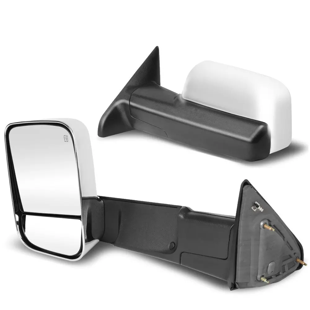 Left/Right Towing Side Mirror Powered W/Heated W/Puddle Light For 09-10 Ram 1500 1