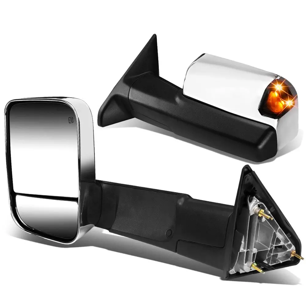 Left/Right Towing Side Mirror Powered W/Heated Turn Signal For 10-16 Ram 5500 1