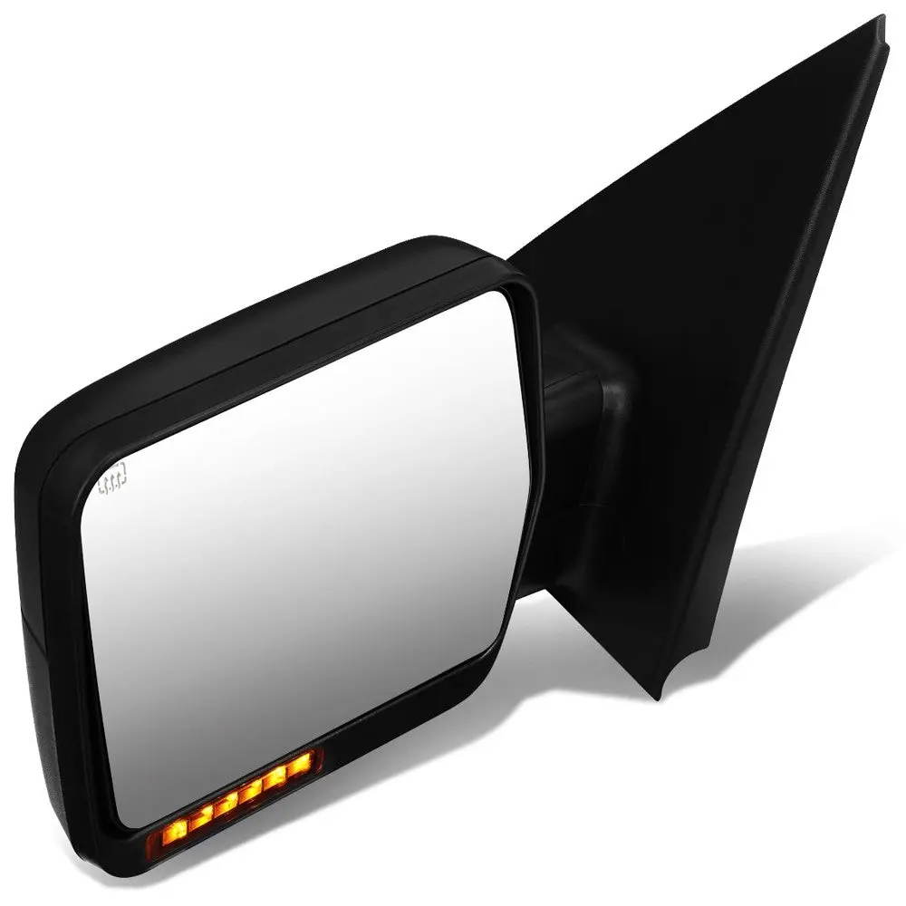 Left/Driver Towing Side Mirror Powered W/Heated Led Turn Signal For 04-14 F-150 1