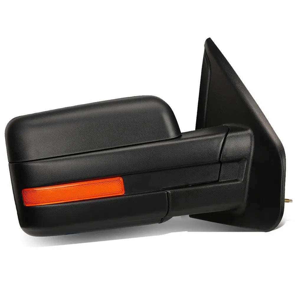 Right/Passenger Black Towing Side Mirror Manual Adjustment Mirror For 04-14 F150 1