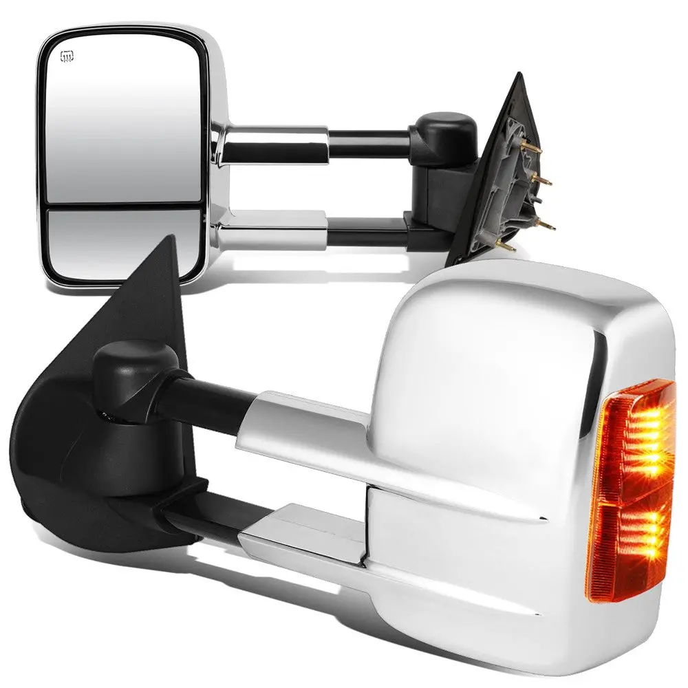 Left/Right Towing Side Mirror Powered W/Heated Turn Signal For 15-18 Sierra1500 1