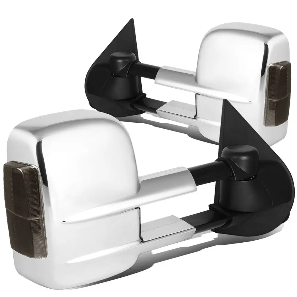 Left/Right Towing Side Mirror Powered W/Heated Turn Signal For 15-18 Sierra 1500 1