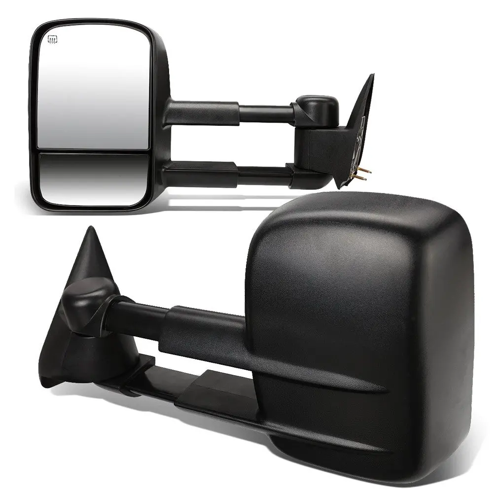 Left/Right Black Towing Side Mirror Powered W/Heated For 99-02 Silverado 1500 1