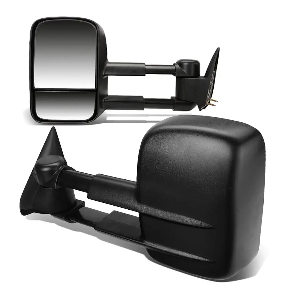 Left/Right Black Towing Side Mirror Powered Adjustment W/Heated For 93-00 C2500 1