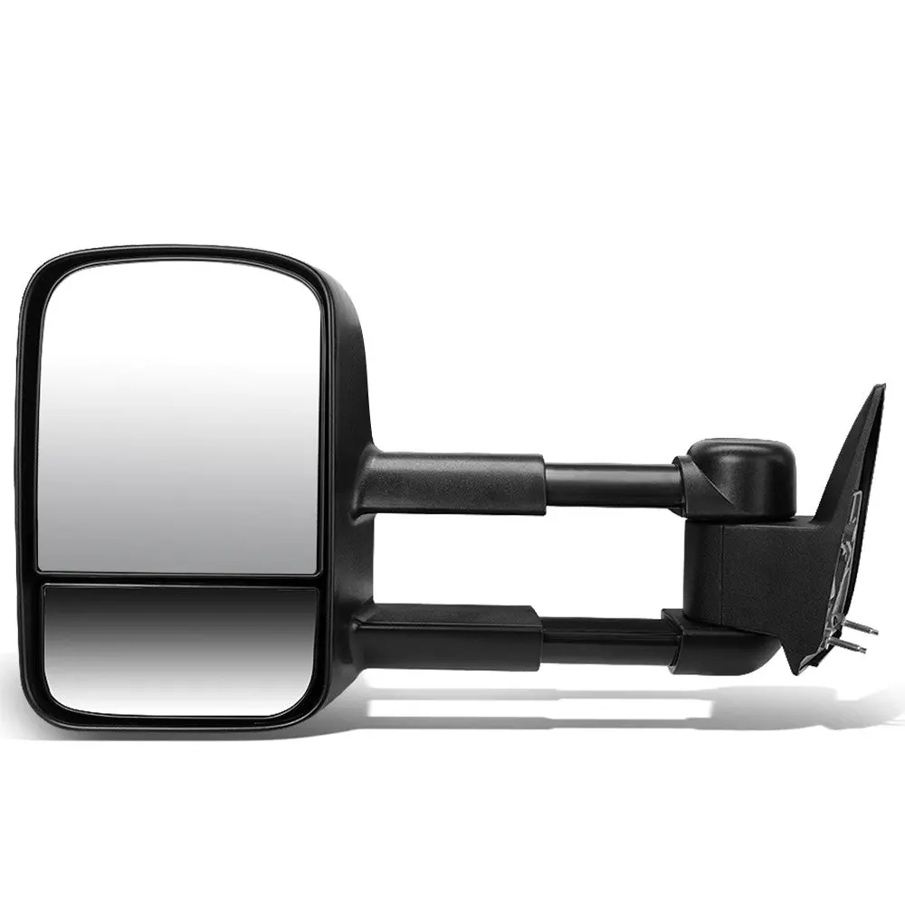 Left/Driver Black Towing Side Mirror Manual Adjustment For 94-98 Gmc K1500 1