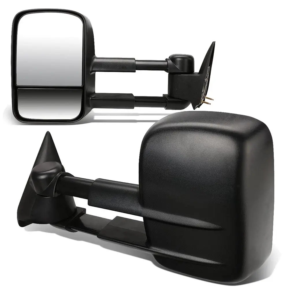 Left/Right Black Towing Side Mirror Manual Adjustment For 93-00 Gmc C2500 1