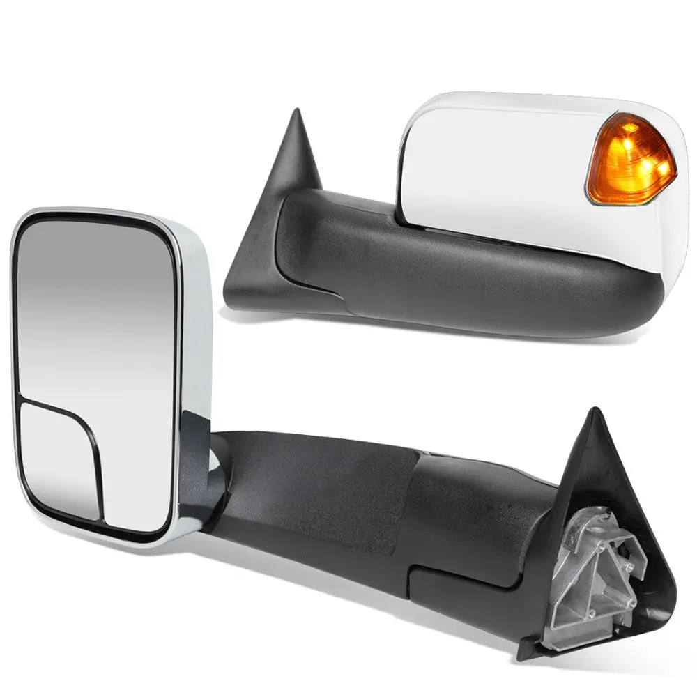 Left/Right Towing Side Mirror Powered Adjustment W/Heated For 94-97 Ram 3500 1