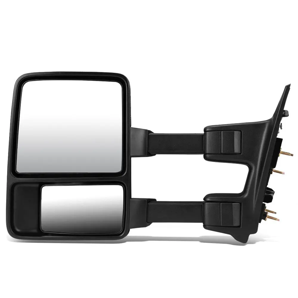 Left Black Towing Side Mirror Manual Adjustment Turn Signal For 08-16 F-250 Sd 1