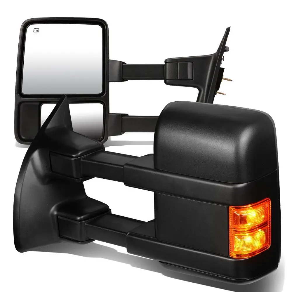 Left/Right Towing Side Mirror Powered+ W/Heated Turn Signal For 08-16 F-550 Sd 1