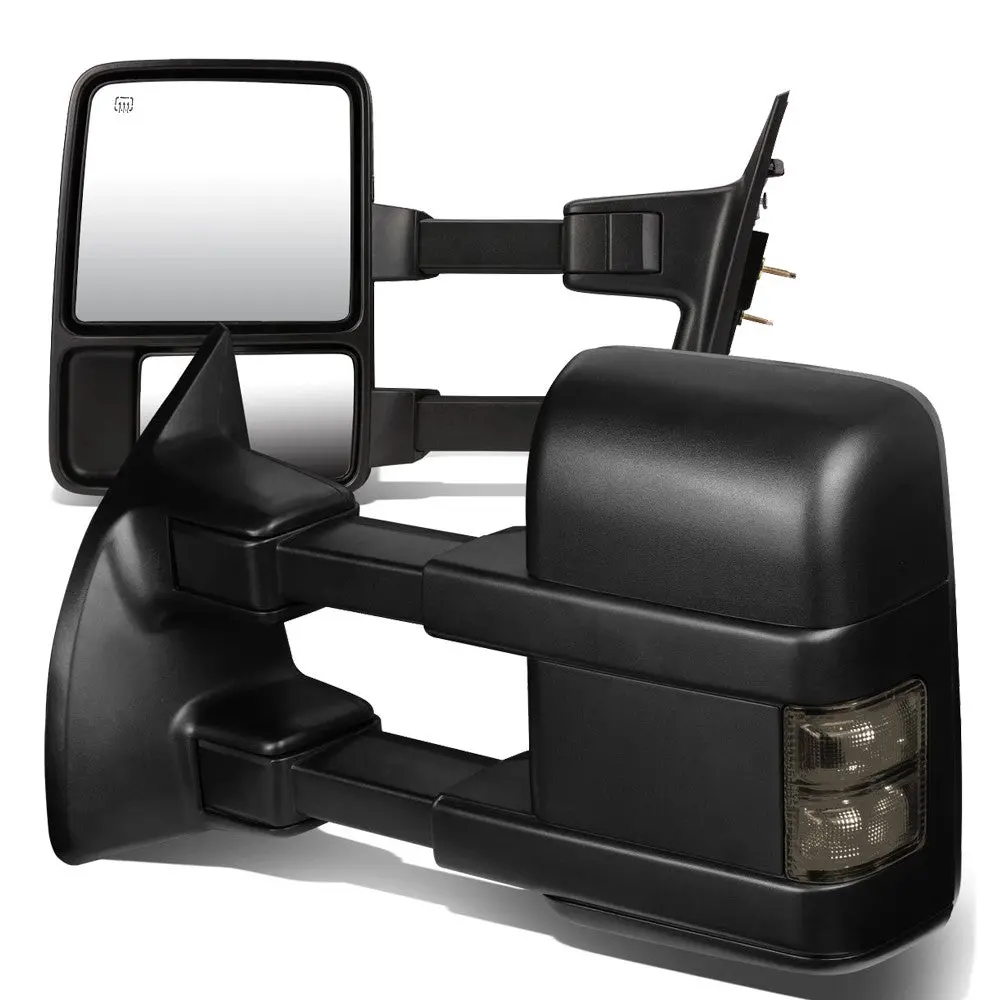 Left/Right Towing Side Mirror Powered+ W/Heated Turn Signal For 08-16 F-450 Sd 1