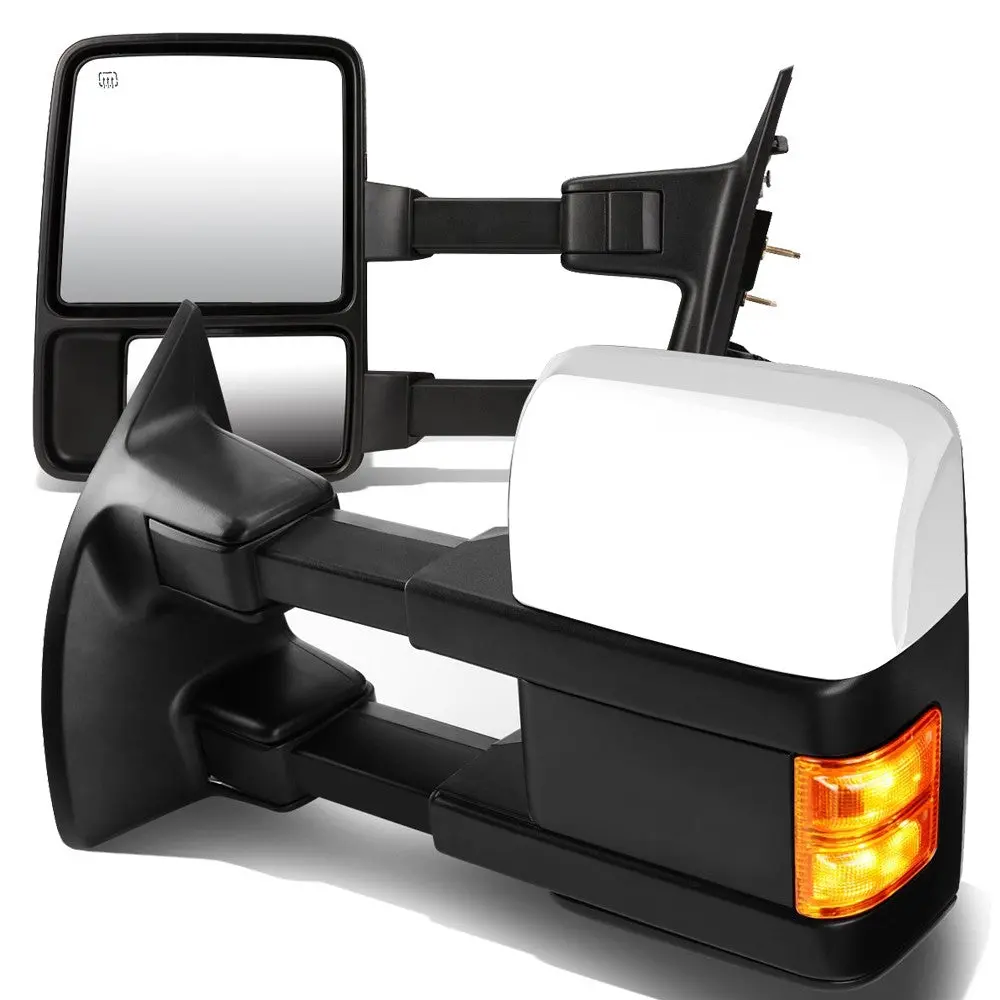 Left/Right Towing Side Mirror Powered+ W/Heated Turn Signal For 08-16 F-550Sd 1