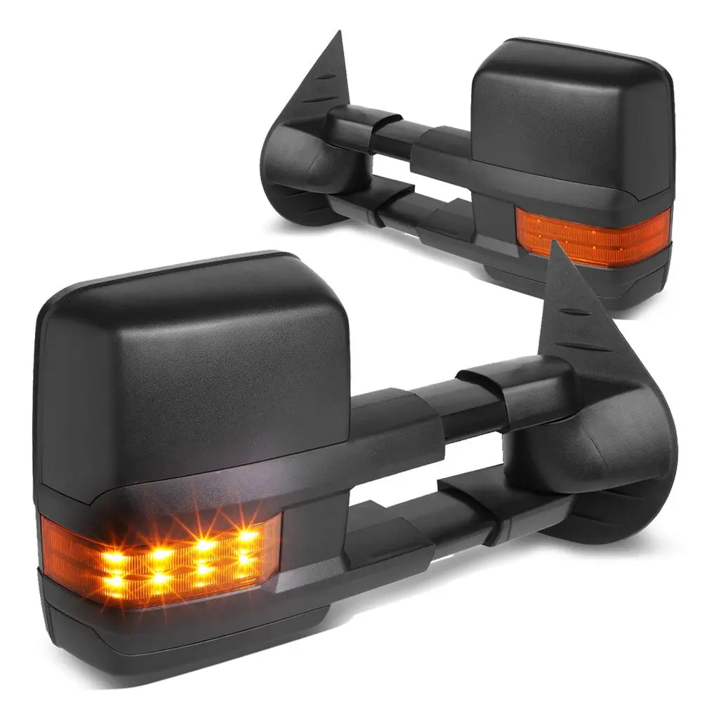 Left/Right Towing Side Mirror Powered Adjustment W/Heated For 99-07 F-450 Sd 1