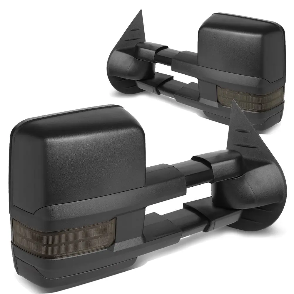 Left/Right Black Towing Side Mirror Powered W/Heated Turn Signal For 07-14 Tahoe 1
