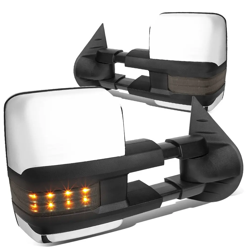 Left/Right Towing Side Mirror Powered+ W/Heated Led Turn Signal For 07-14 Tahoe 1