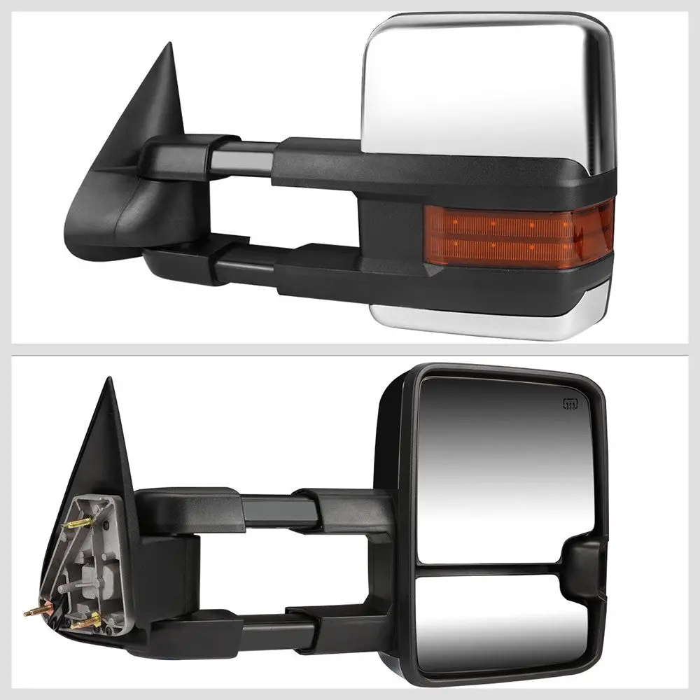 Left/Right Towing Side Mirror Powered Heated Turn Signal For 99-02 Silverado3500 2