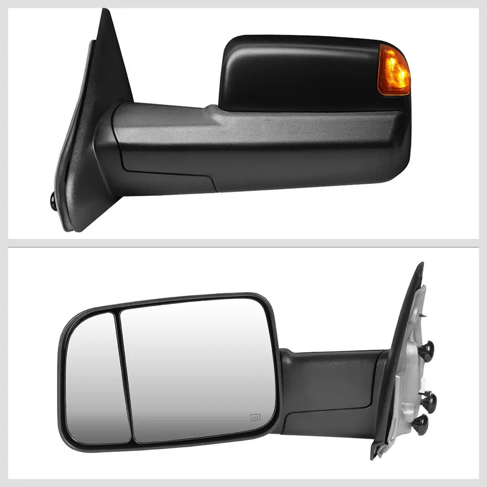 Left/Right Towing Side Mirror Powered W/Heated Turn Signal For 03-09 Ram3500 2