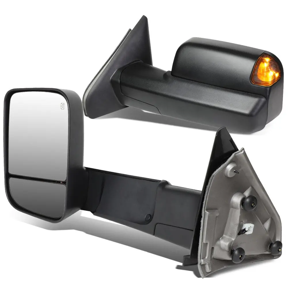 Left/Right Towing Side Mirror Powered Adjustment W/Heated For 02-08 Ram1500 1