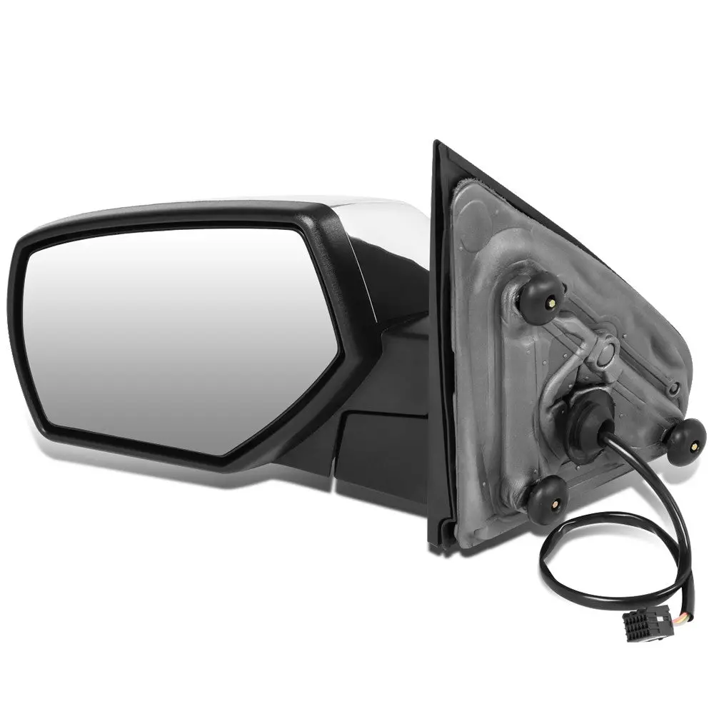Left Chrome Towing Side Mirror Powered W/Heated For 15-17 Sierra 2500Hd 1