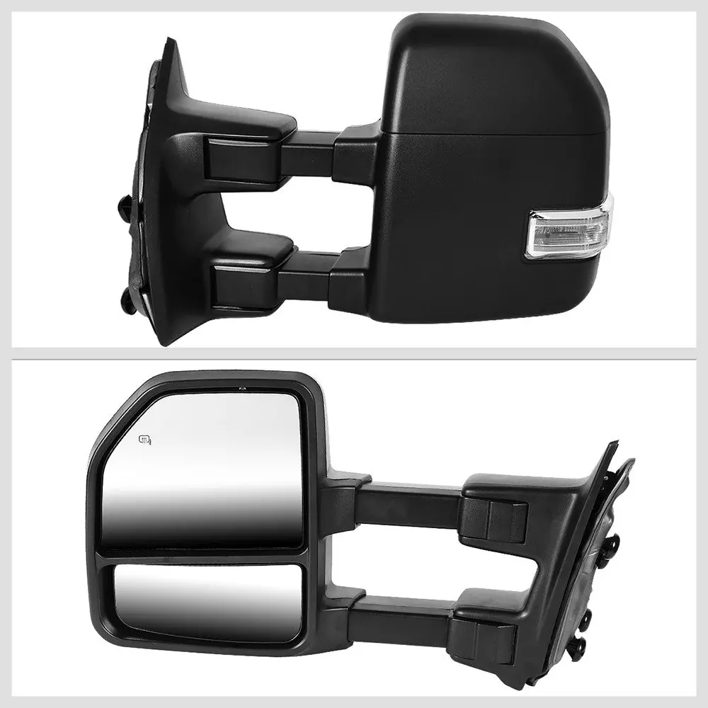 Left/Right Towing Side Mirror Powered W/Heated Turn Signal For 08-16 F250 Sd 2