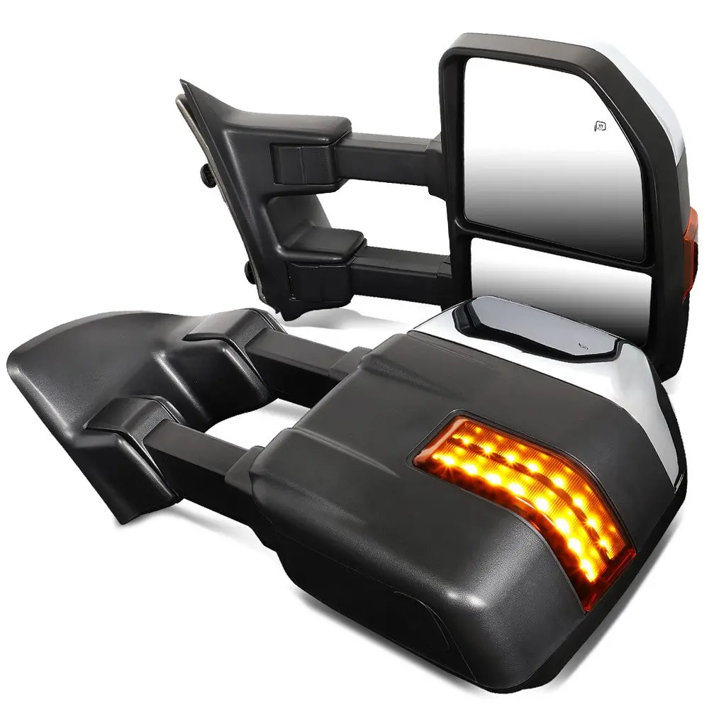 Left/Right Towing Side Mirror Powered W/Heated Turn Signal For 99-07 F-350 Sd 1