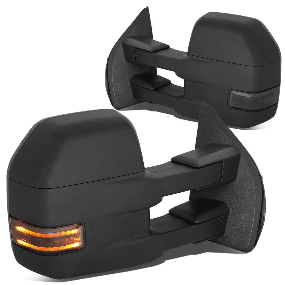Left/Right Towing Side Mirror Powered Adjustment W/Heated For 15-18 F-150 1