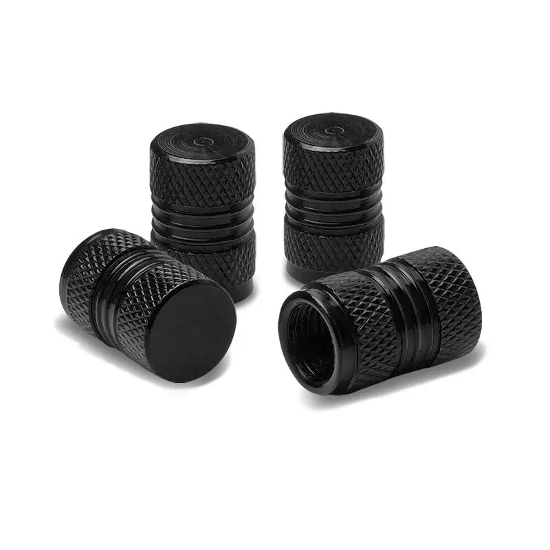 Bfc Universal Fit Black Round Cone Grip Style Tire Wheel Rim Valve Air Stems Cap 1