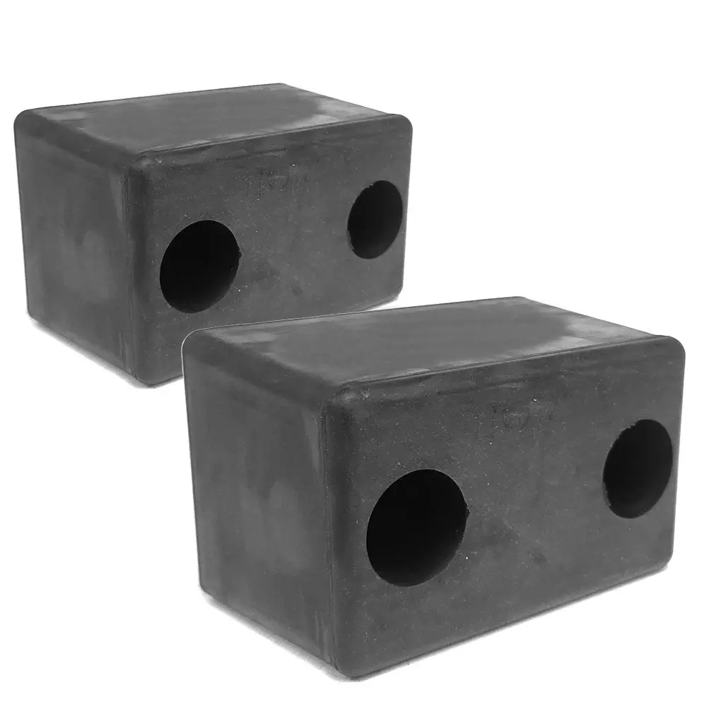 2X Rectangular 2 Hole 5-5/8" X 3-1/2" X 3-1/2" Dock Bumper Semi Truck Trailer 1