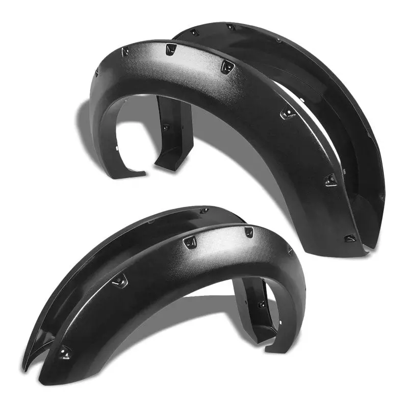 Matte Black Abs Pocket-Riveted Wheel Fender Flares For 11-16 F-250/F-350 Sd 1