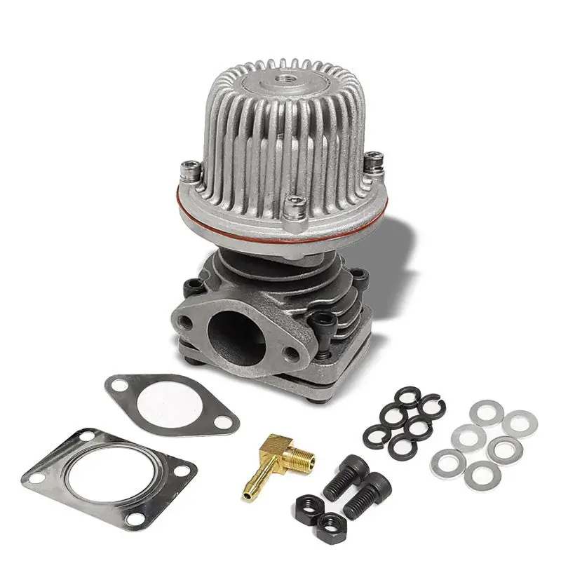 Universal 40Mm 4-Bolt Turbo Manifold Wastegate Bypass Exhaust+10 Psi Spring 1