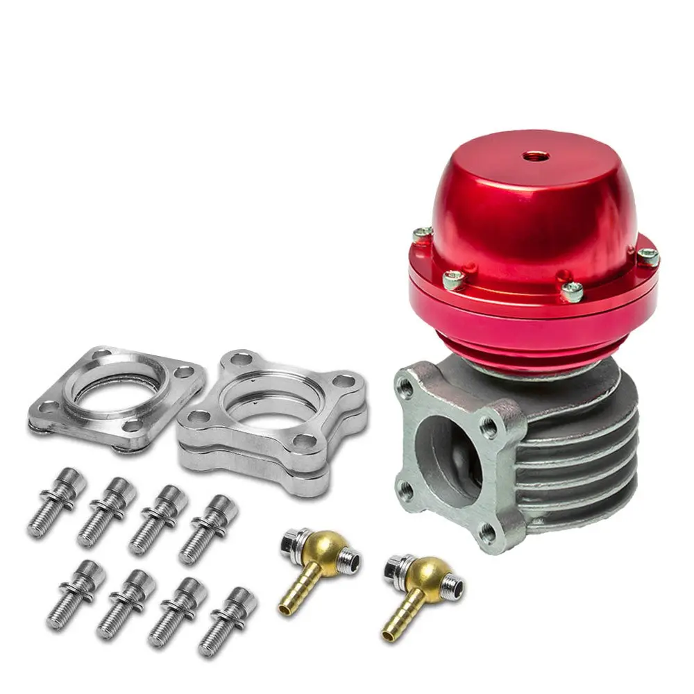 Red 44Mm/46Mm External Turbo Manifold Cast Steel Wastegate Boost Bypass+Spring 1