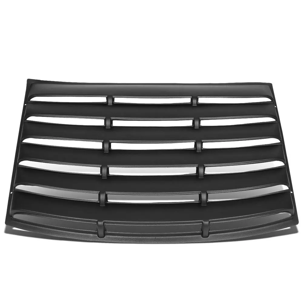 Black Matte 6 Slat Rear Windshield Window Louver Cover For 10-15 Chevrolet Camaro Coupe (5Th Gen) 1