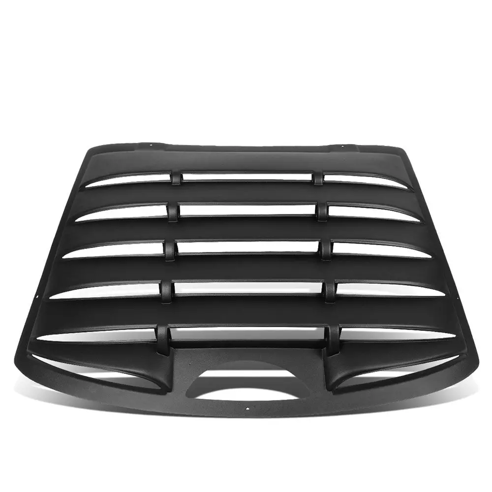 Black Matte 6 Slat Rear Windshield Window Louver Cover For 95-05 Chevrolet Cavalier/Pontiac Sunfire Coupe 1